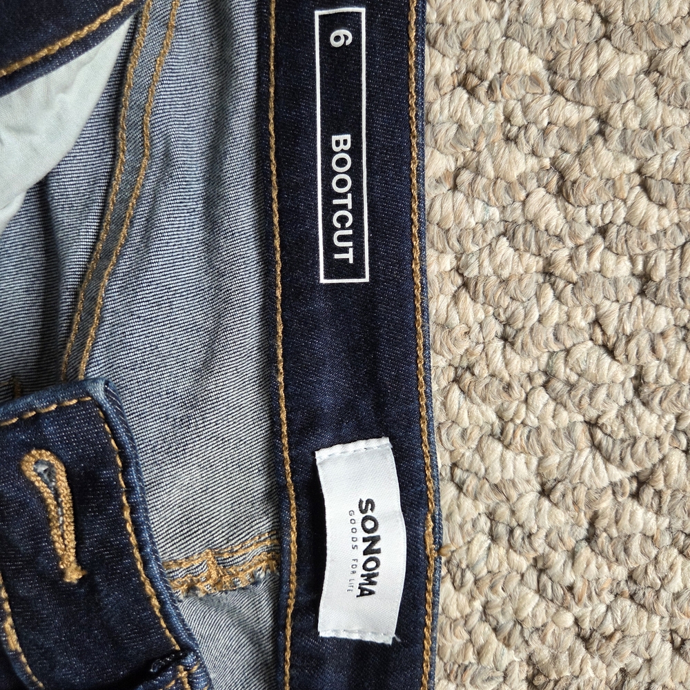 Sonoma Dark Blue Women’s Boot Cut Jeans - Picture 4 of 7